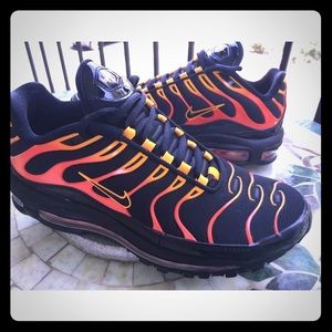 Men’s Nike Air Max 97 Plus Shock Orange and Black